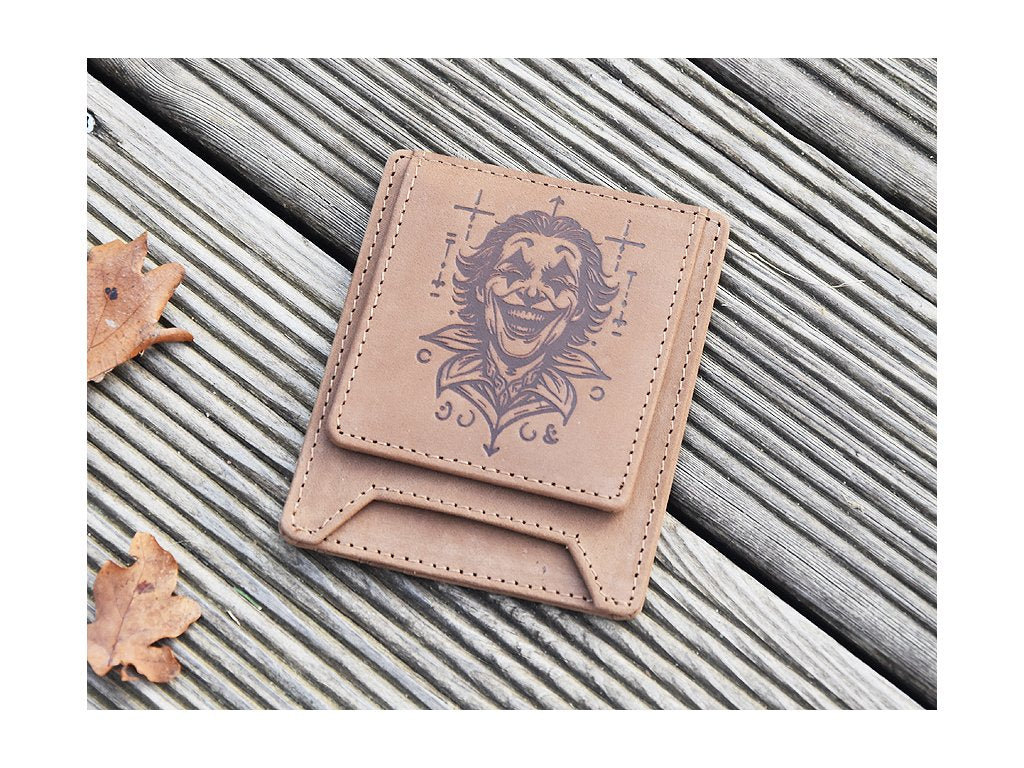 Etui z magnesem na monety "Joker"