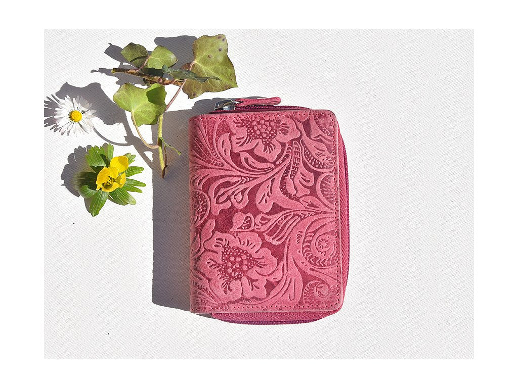 Mały portfel damski 8123 "Damascena rose" różowy