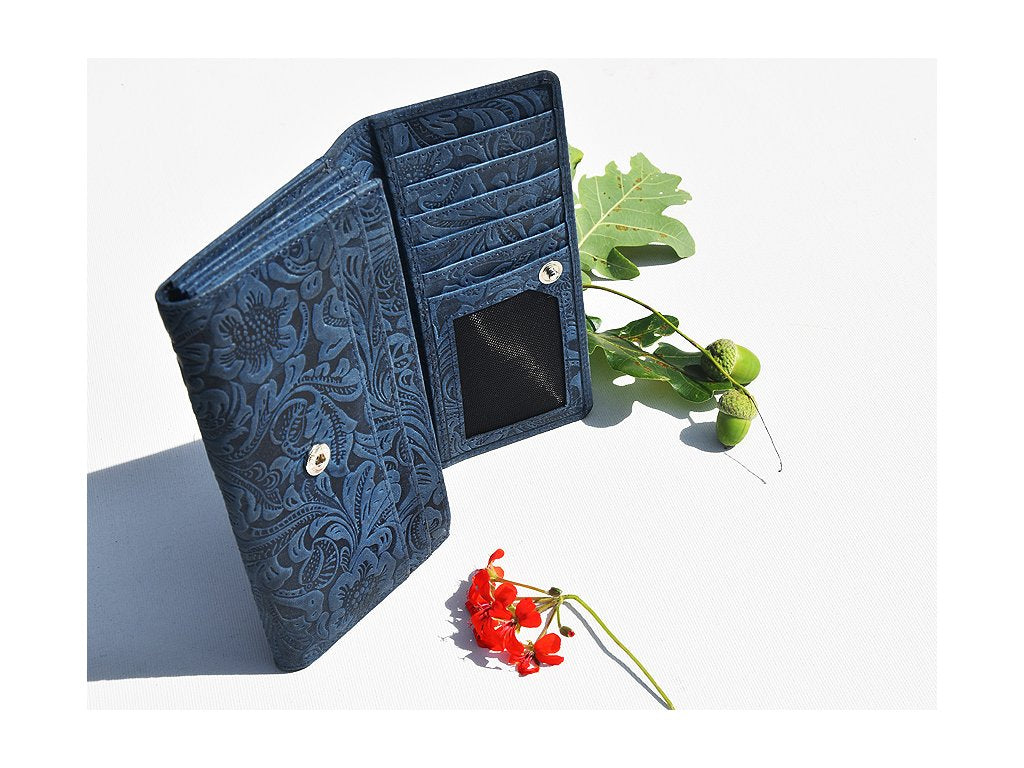 Portfel damski 541 "Damascena dark blue" ciemnoniebieski