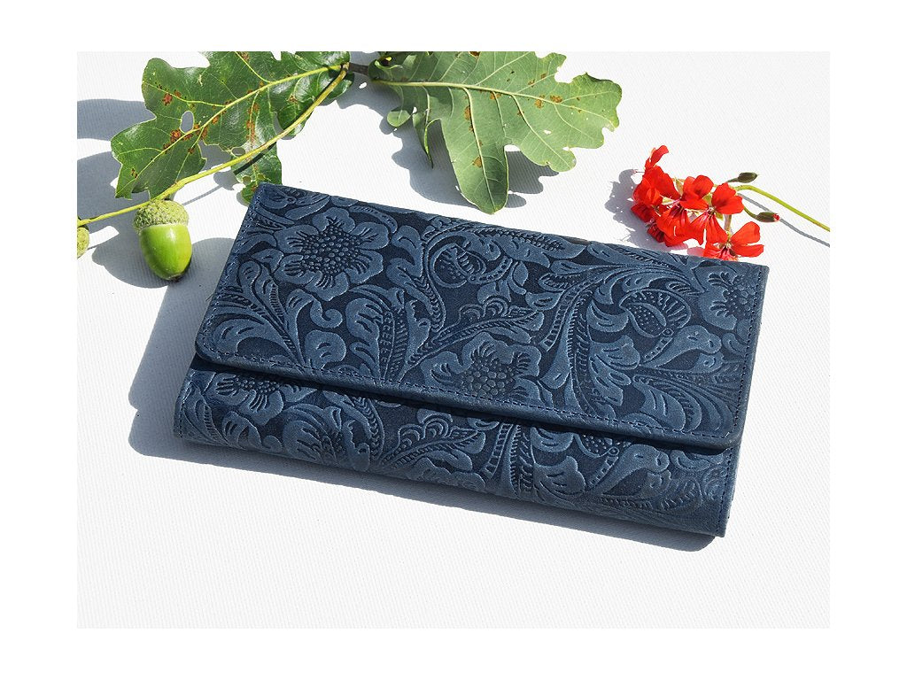 Portfel damski 541 "Damascena Dark Blue" ciemnoniebieski