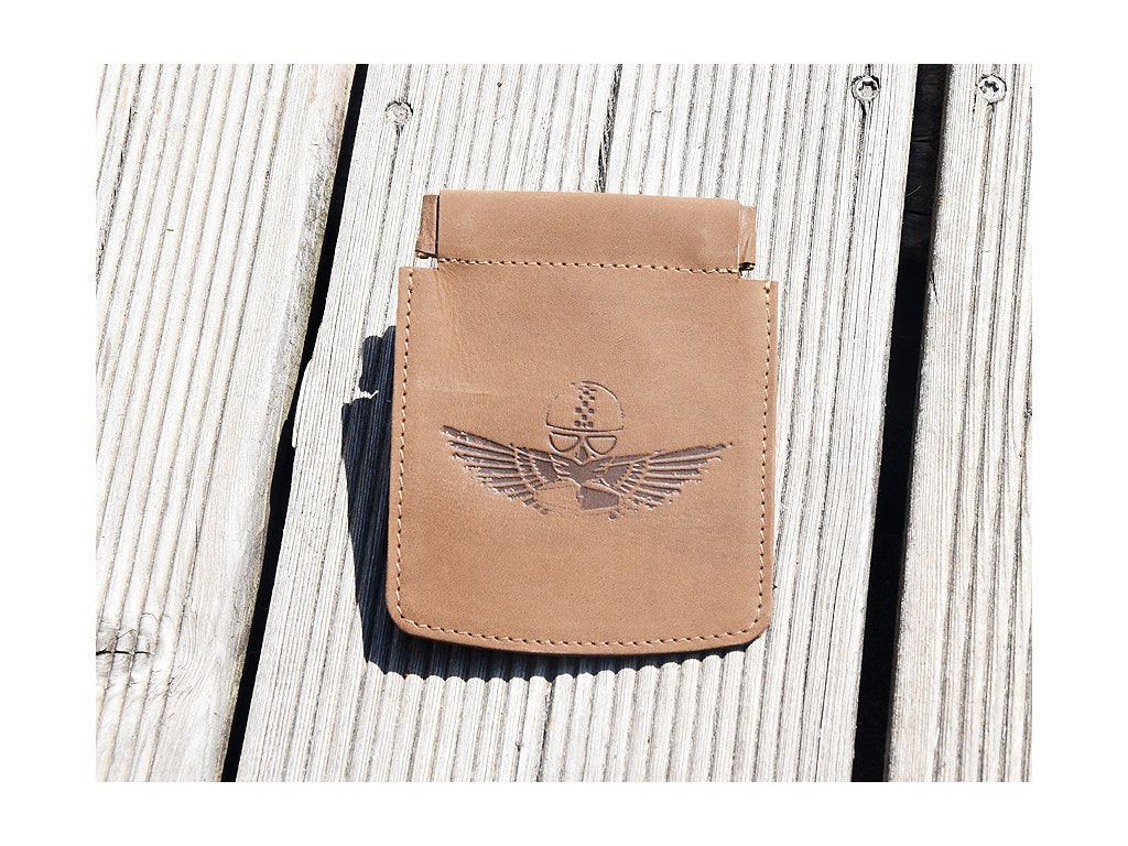Saszetka na monety i karty "Retro moto logo" 848