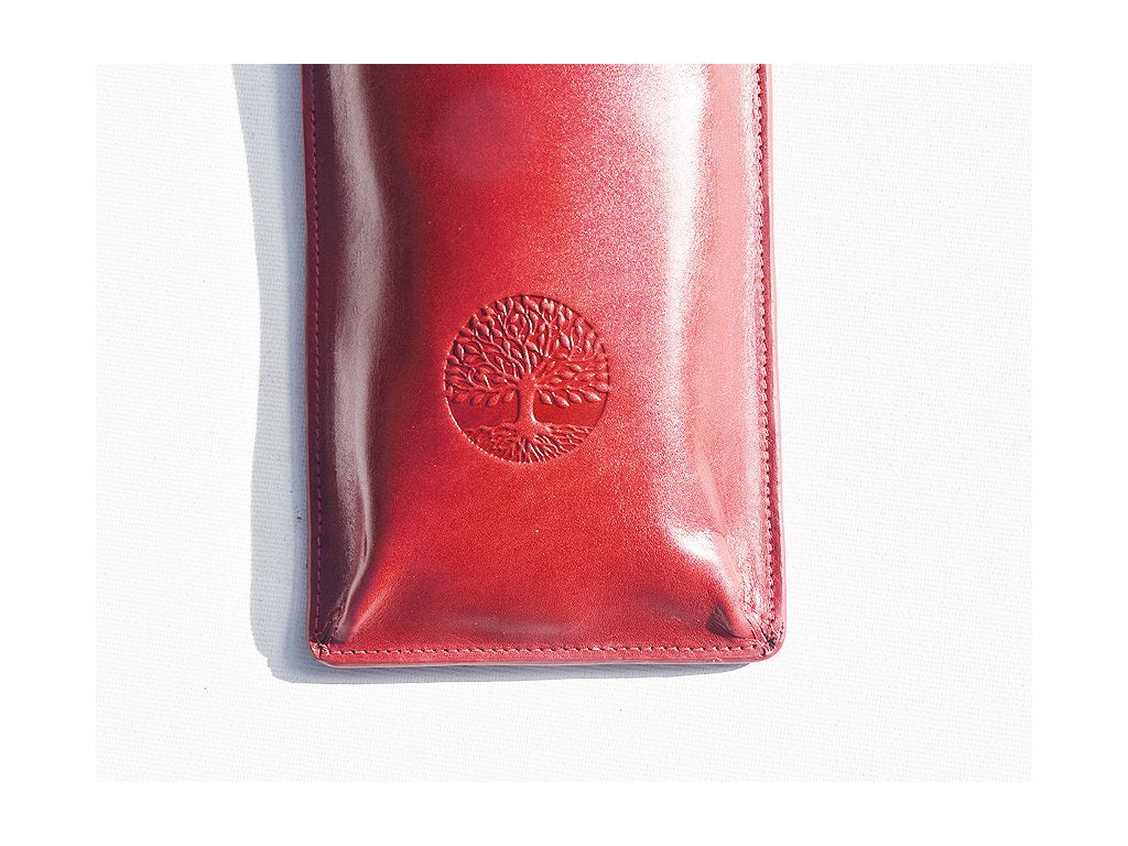Torebka na telefon etui na ramie "Drzewo życia 01" czerwona