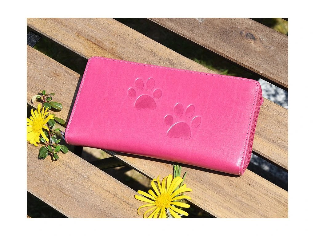 Portfel damski 8180 "Kocie łapki" fuksja