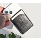 Portfel MagSafe "Róża wiatrów" czarny