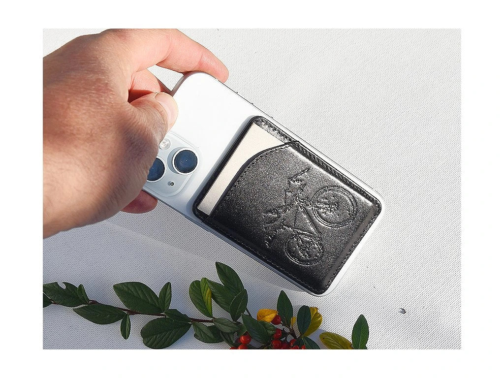 Portfel MagSafe "Rower górski" czarny