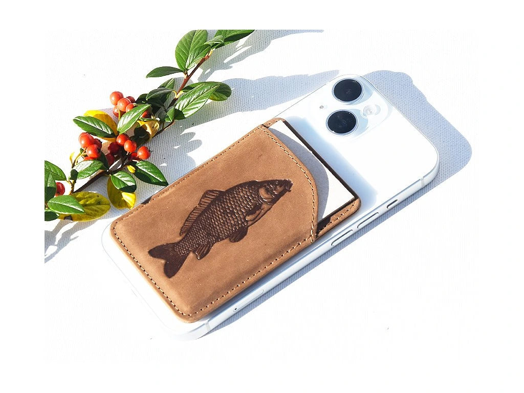 Portfel MagSafe "Karp" brązowy