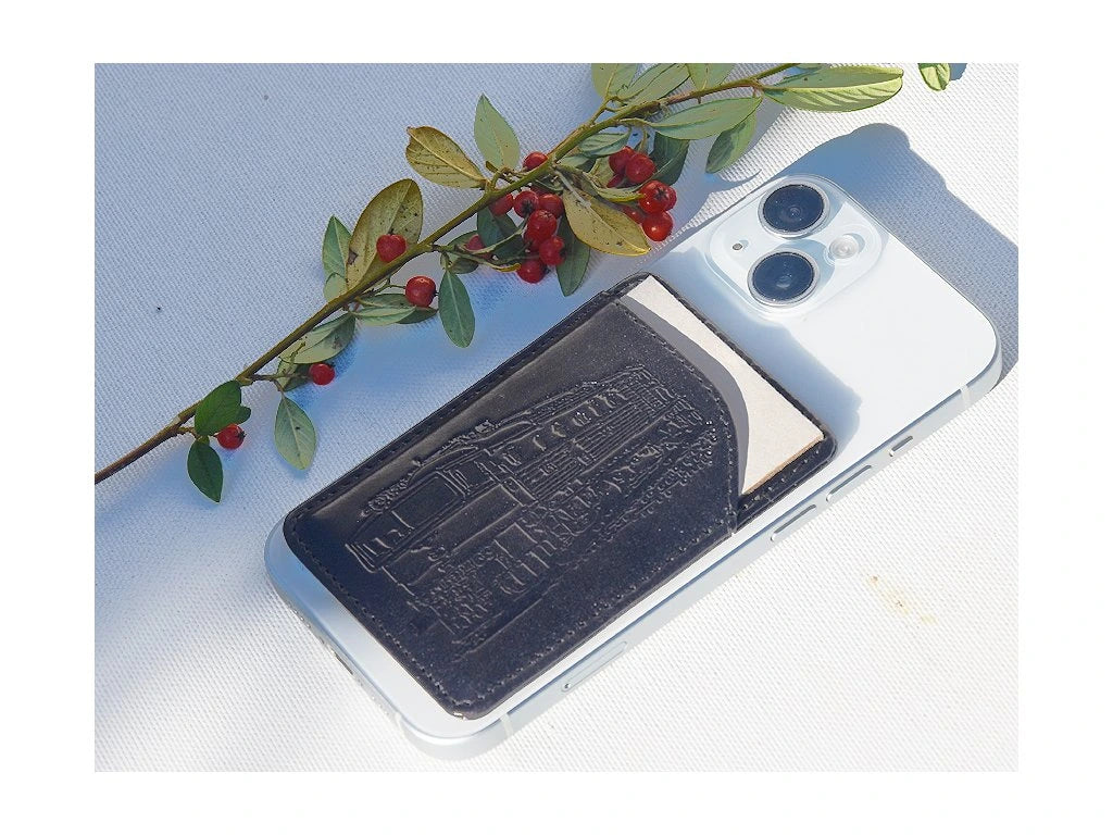 Portfel MagSafe "Lokomotywa 08" czarny