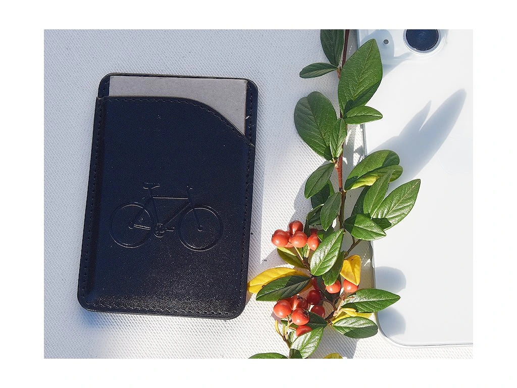 Portfel MagSafe "Na rowerze" czarny