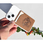Portfel MagSafe "Piwo z pianką" brązowy
