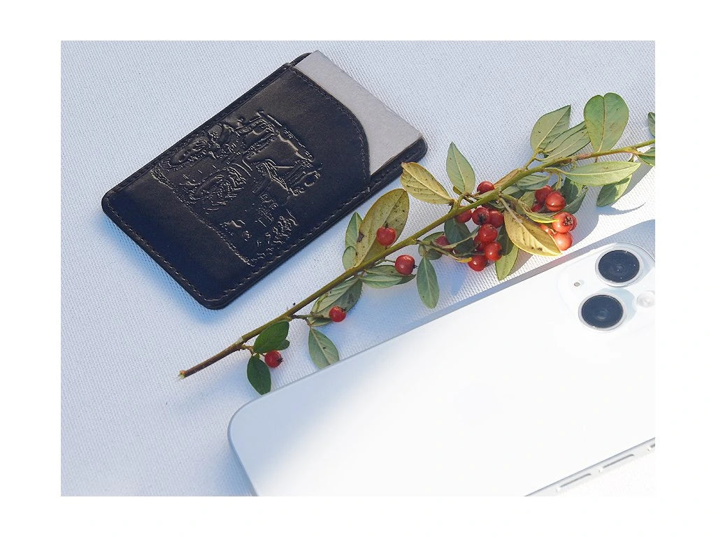 Portfel MagSafe "Ciągnik 01" czarny
