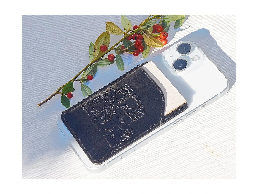 Portfel MagSafe "Ciągnik 01" czarny