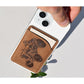 Portfel MagSafe "Ciągnik 25" brązowy