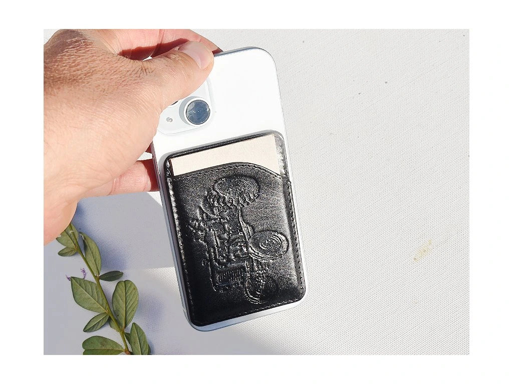 Portfel MagSafe "Ciągnik 25" czarny
