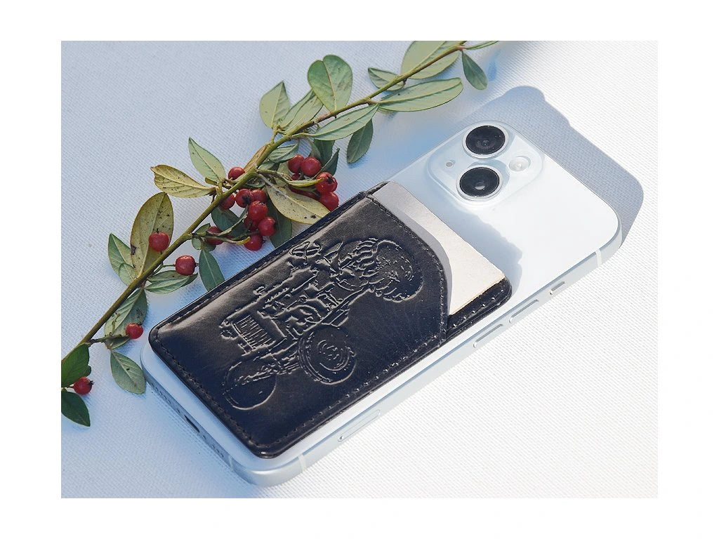 Portfel MagSafe "Ciągnik 25" czarny
