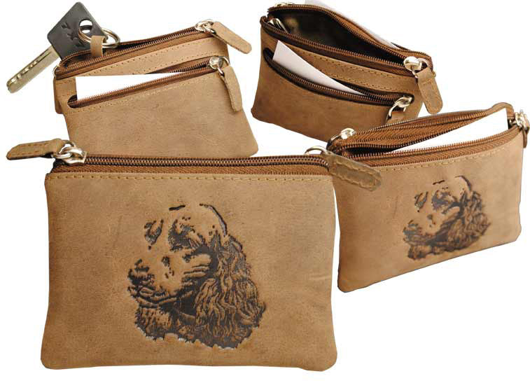 Brelok etui skórzane na klucze 60 "Cocker spaniel"