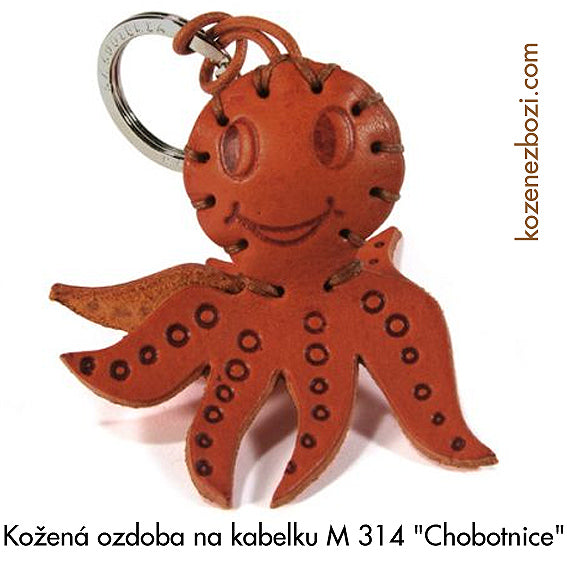 Skórzany ornament ośmiornica