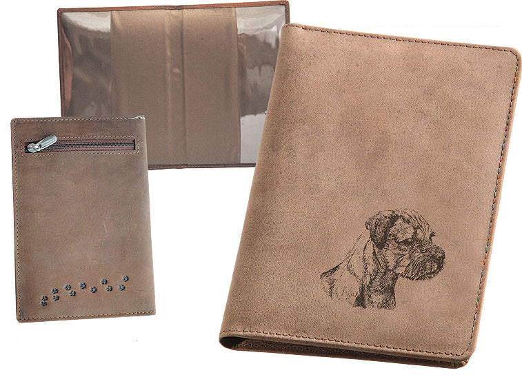 Etui na paszport dla psa 105 "Border terier"