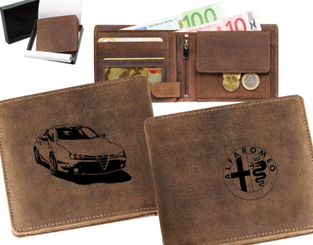 Portfel z samochodem alfa romeo
