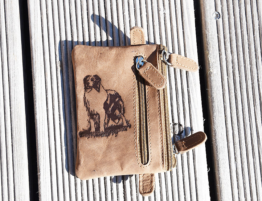Brelok etui skórzane na klucze 60 "Border collie"