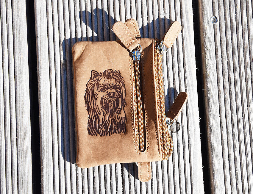 Brelok etui skórzane na klucze 60 "Yorkshire terrier"