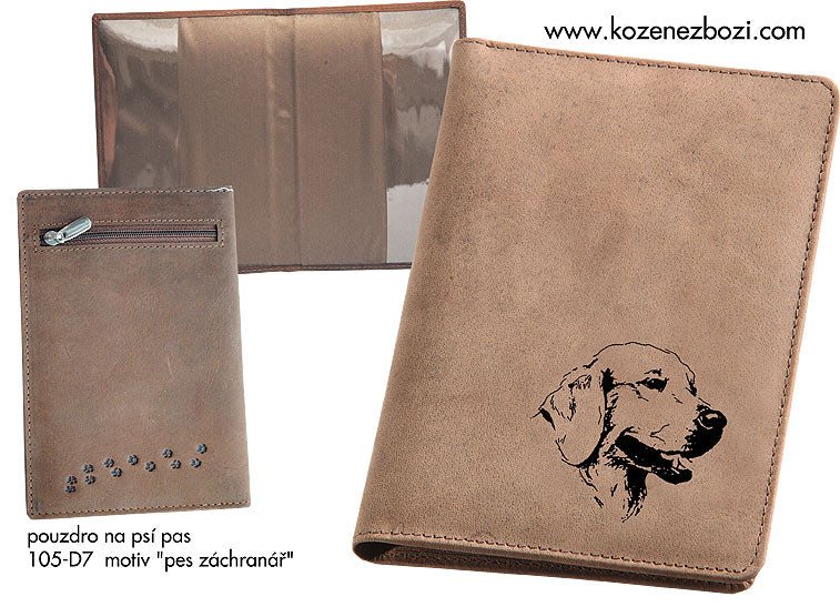 Etui na paszport dla psa 105 "retriever"
