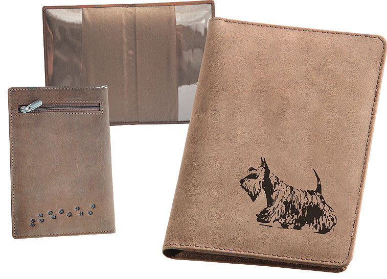 Etui na paszport dla psa 105 "Terrier szkocki"