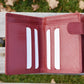 Portfel damski 11 czerwony "motyle"