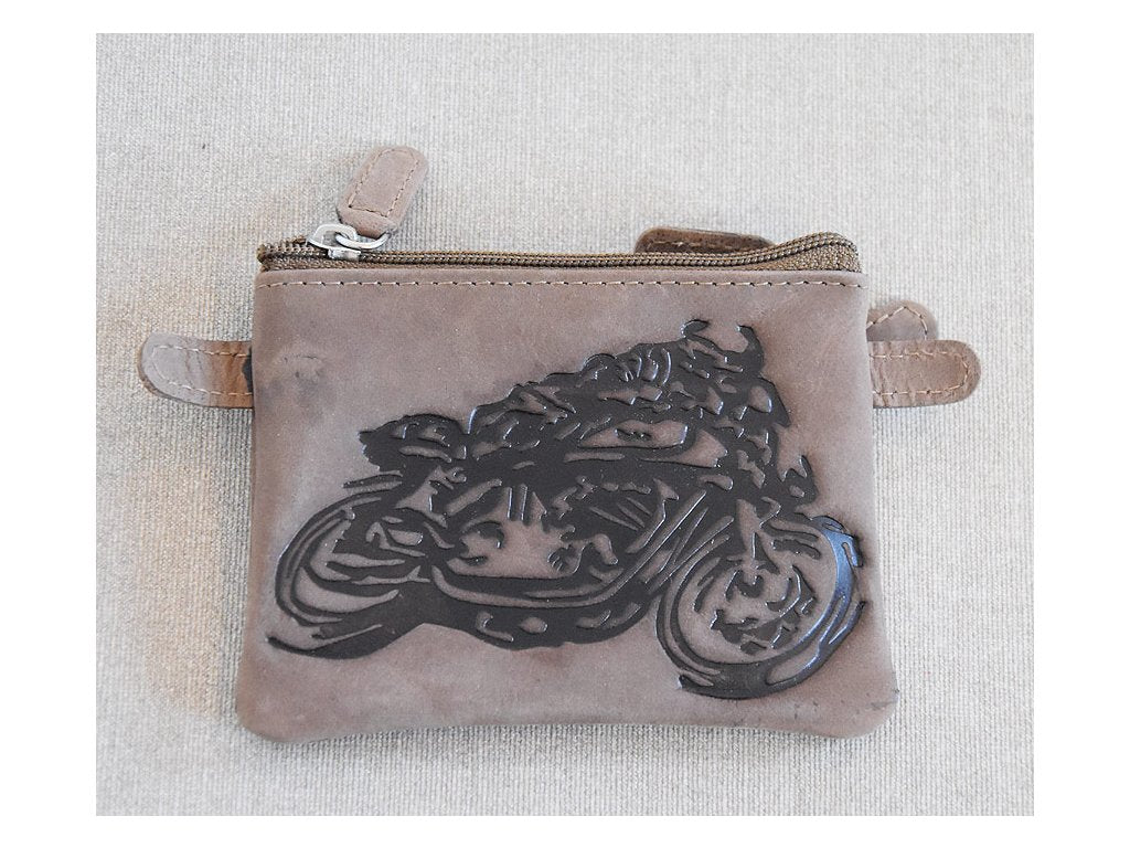 Brelok etui skórzane na klucze 60 "Retro moto 10"