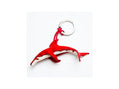Skórzany ornament delfin czerwóny