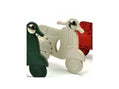 Skórzany ornament "Skuter Vespa biały"