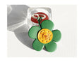 Skórzany ornament "Kwiat zielony"