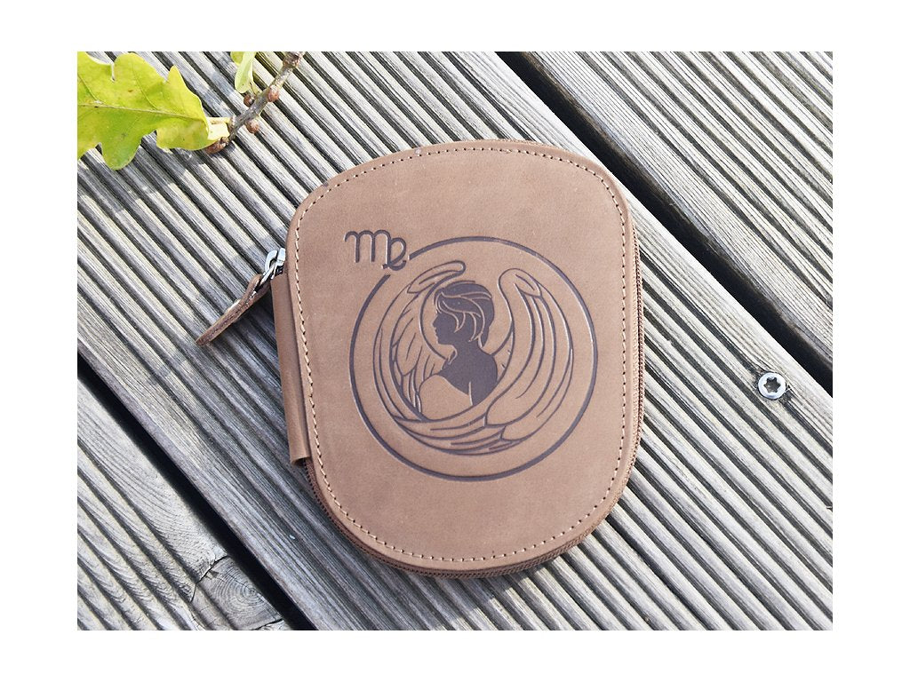 Manikiur Premium line 5-częściowy "Znak zodiaku panna" brązowy
